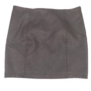 Noisy May Rebel Faux Leather  Mini Skirt